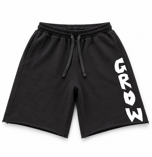 Black 3/4 Sweat Shorts