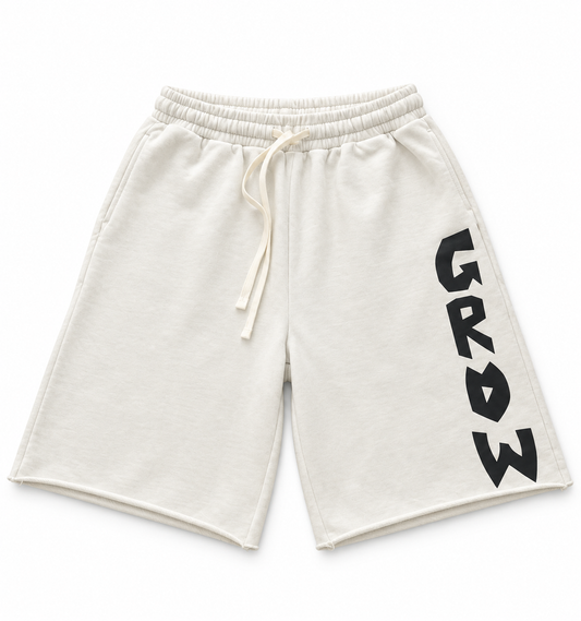 Grey 3/4 Sweat Shorts